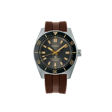 (SPX1C) Rubber Strap for Seiko Prospex New 1965 Heritage 62MAS 300M Series (Curved-Ends)